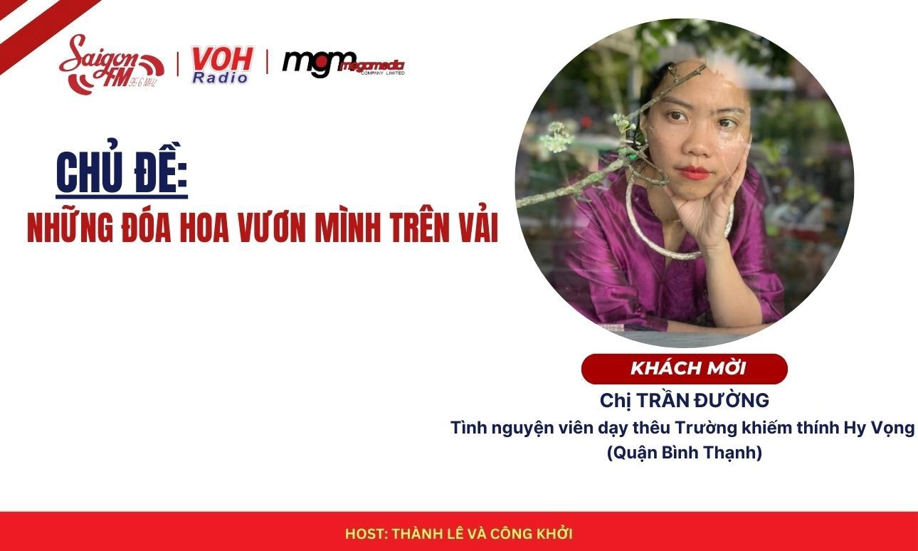 Những đóa hoa vươn mình trên vải