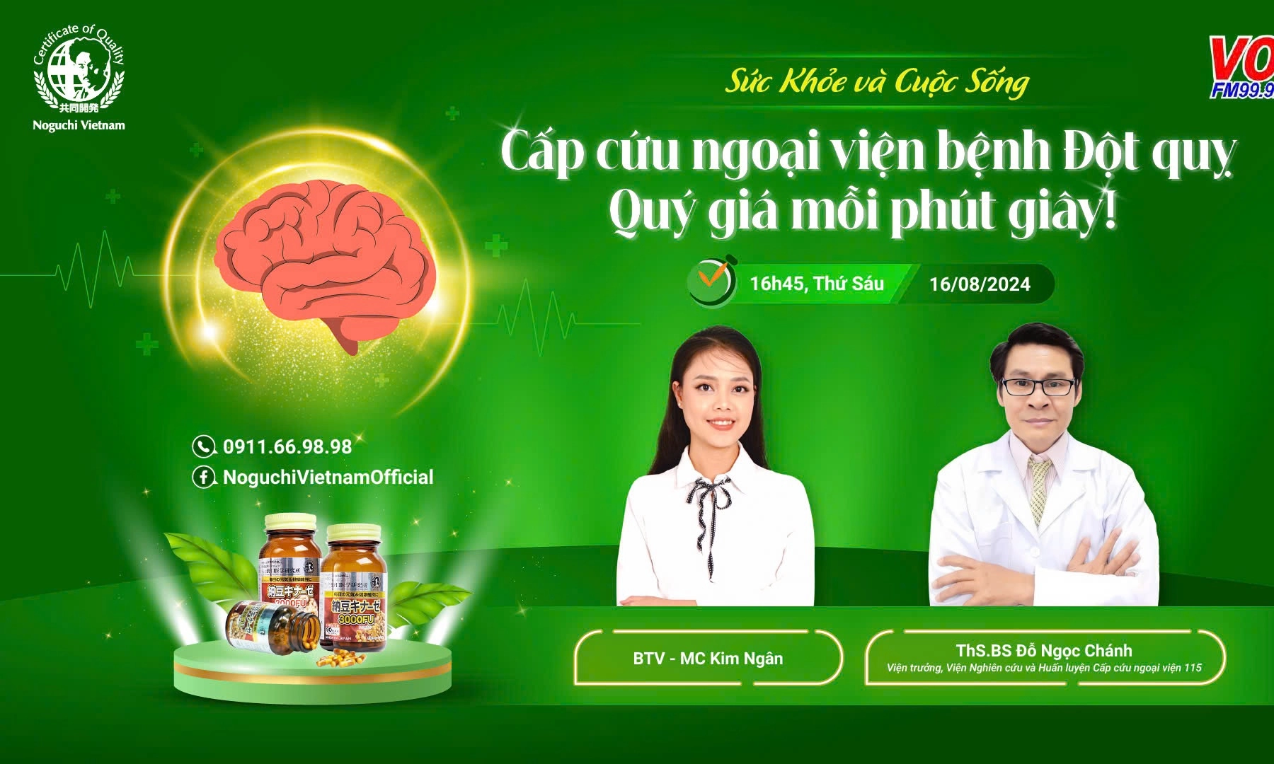 Cấp cứu ngoại viện bệnh Đột quỵ- Quý giá mỗi phút giây! 