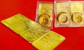 Giá vàng miếng SJC, vàng 9999 cùng giảm giá