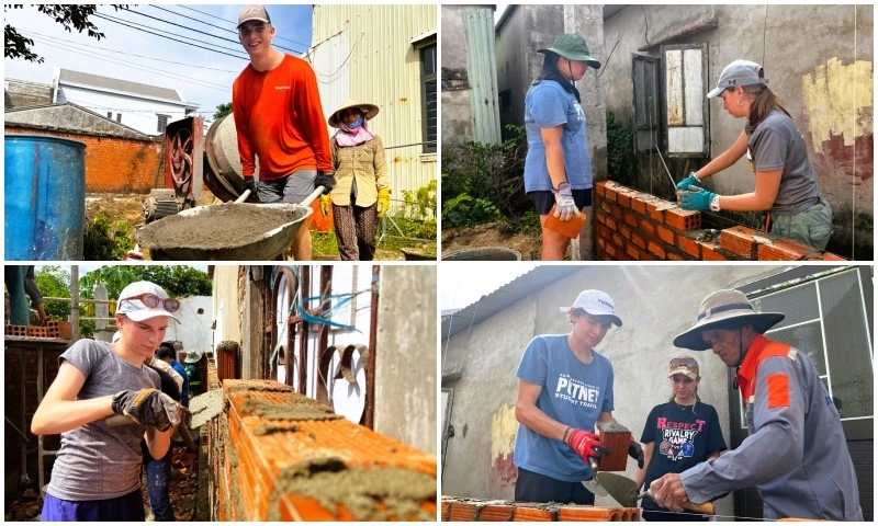 American students participate in cross-border volunteering in Vietnam