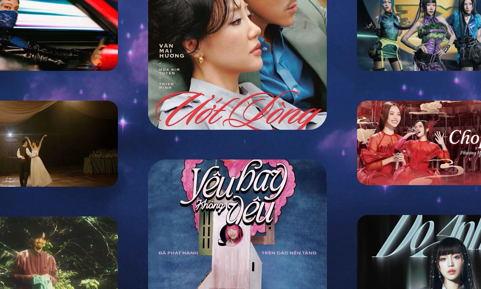 Văn Mai Hương undefined rapper Đen vs Phương Mỹ Chi, Han Sara, Kai Đinh, Quân A.P, Cầm undefined các Em xinh