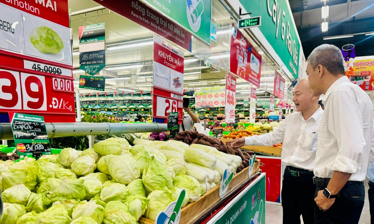Đoàn công tác Sở Công thương TP khảo sát tiến độ triển khai chương trình Tick xanh trách nhiệm 