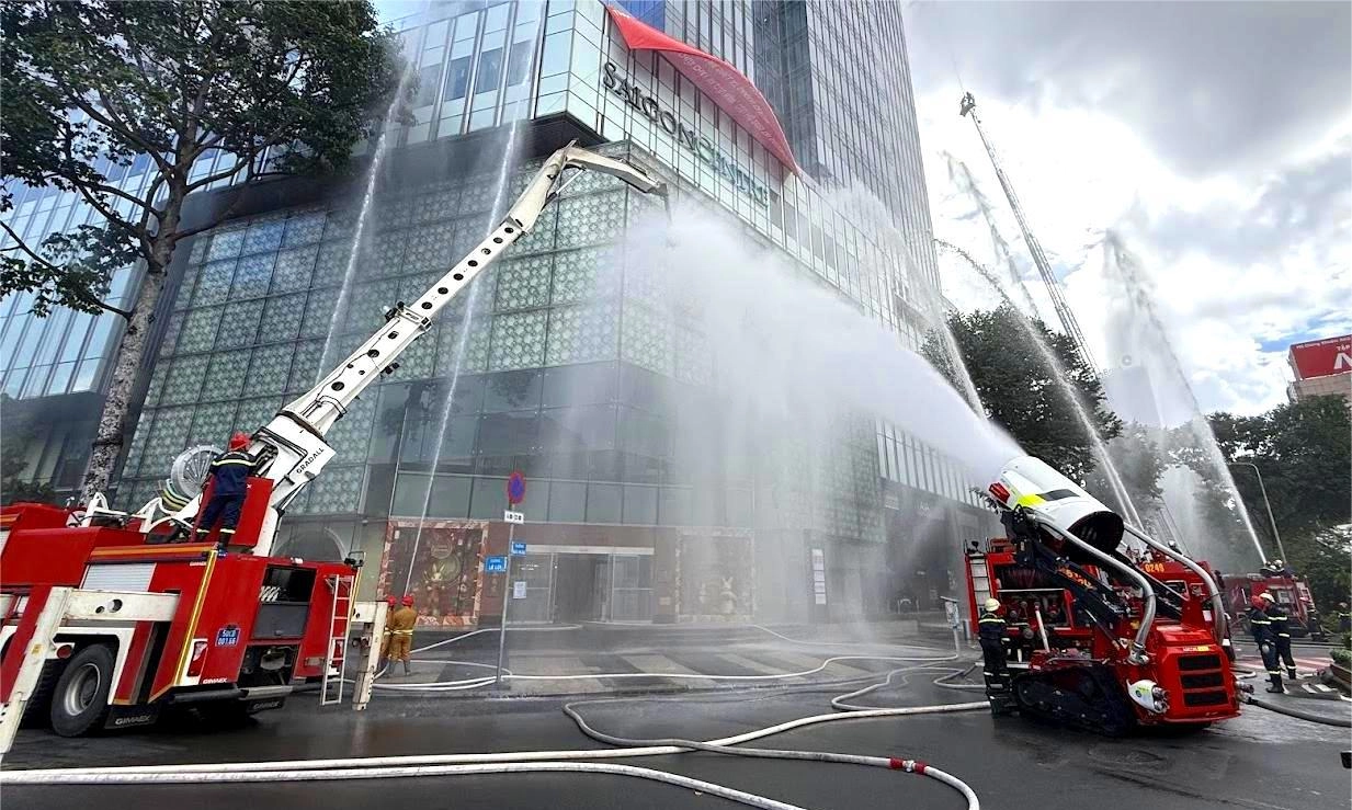 Diễn tập PCCC tại SaiGon Centre