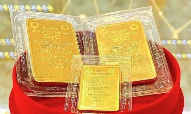 Giá vàng miếng nhích nhẹ 