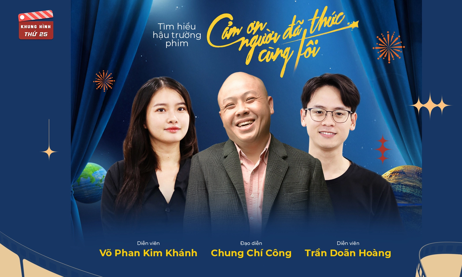 Ê kíp phim Cảm ơn người đã thức cùng tôi kể chuyện hậu trường; Thái Hoà, Quyền Linh tái xuất