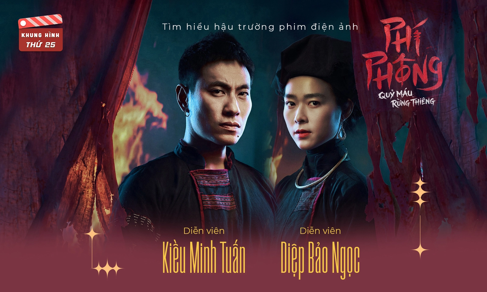 Kiều Minh Tuấn, Diệp Bảo Ngọc kể hậu trường Phí Phông; Hộ linh tráng sĩ làm showcase hoành tráng