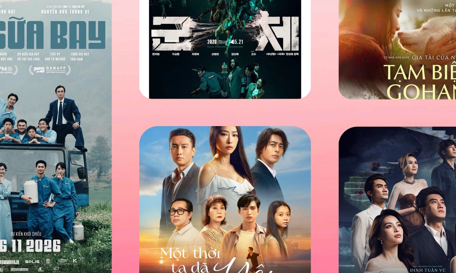 Phim Bò sữa bay tung loạt teaser poster undefined trailer; Review Tạm biệt Gohan undefined loạt phim ra rạp