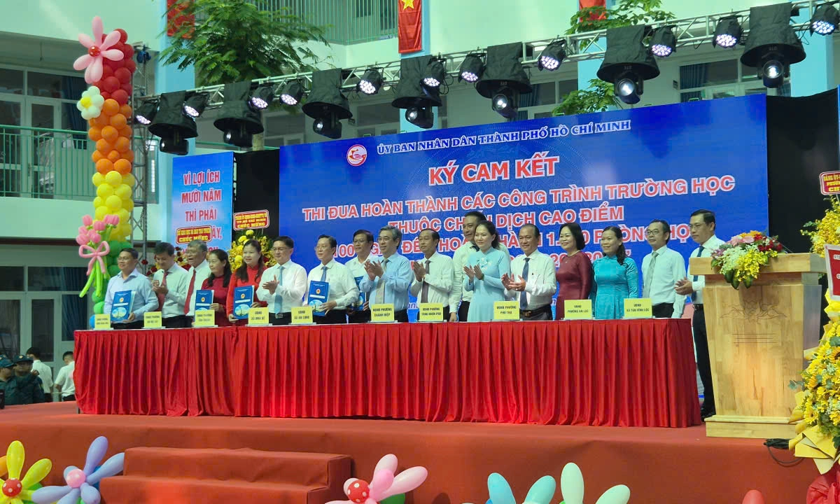 Những ngôi trường về đích sớm trong chiến dịch thi đua 150 ngày đêm hoàn thành 1.000 phòng học 